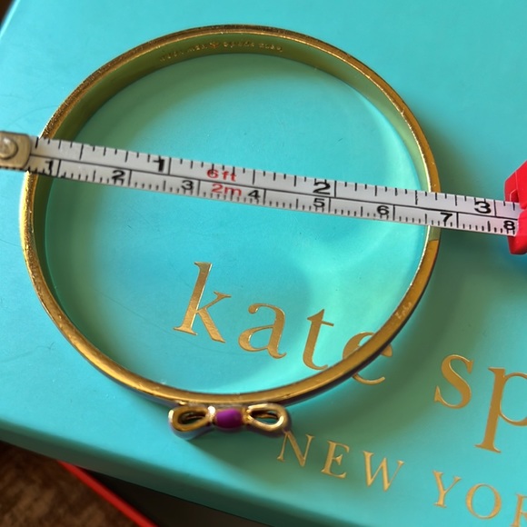 Kate Spade bow purple bangle bracelet with gift box - Picture 6 of 9